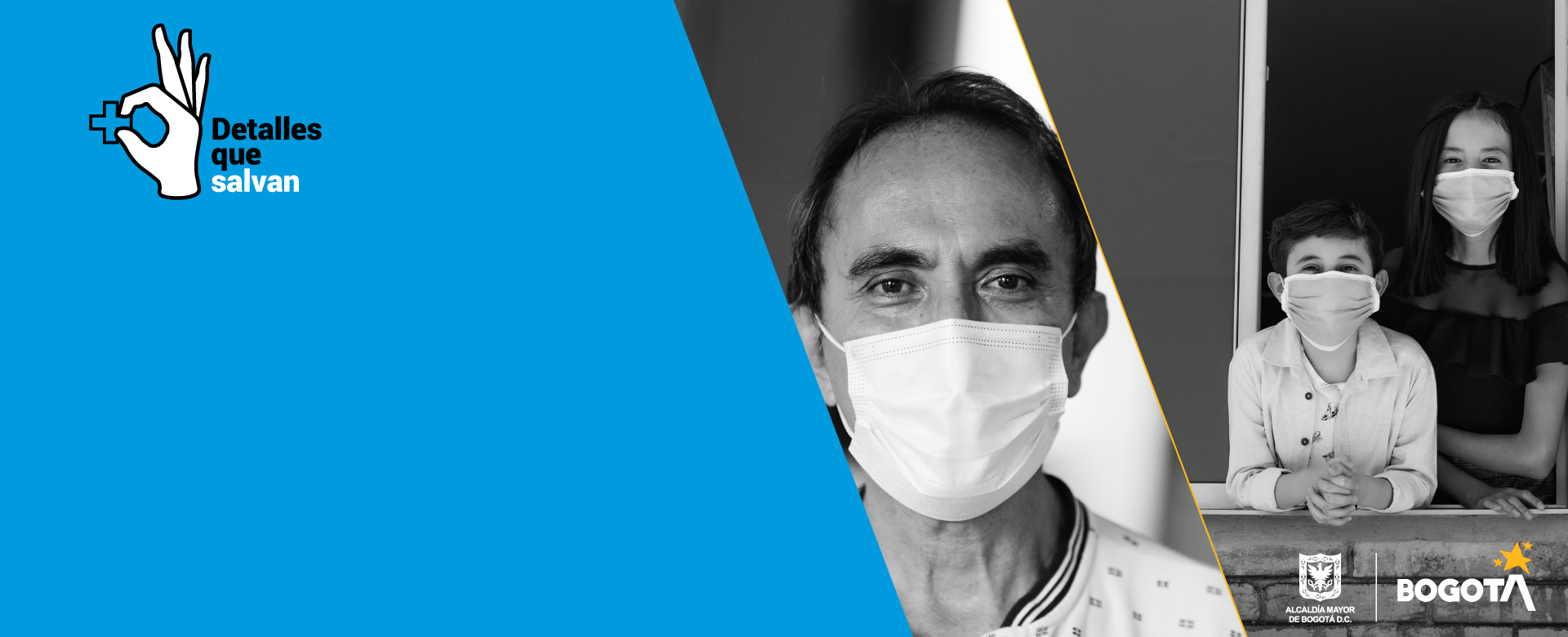 personas con tapabocas campaña Detalles que Salvan