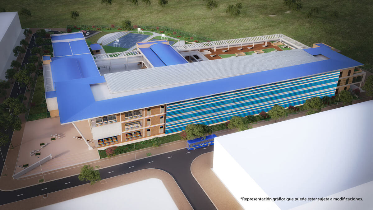 Render Colegio Gabriel Betancourt Mejía – Sede La Magdalena