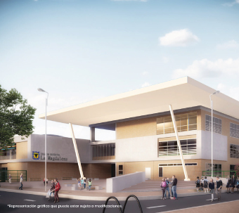 Render Colegio Gabriel Betancourt Mejía – Sede La Magdalena