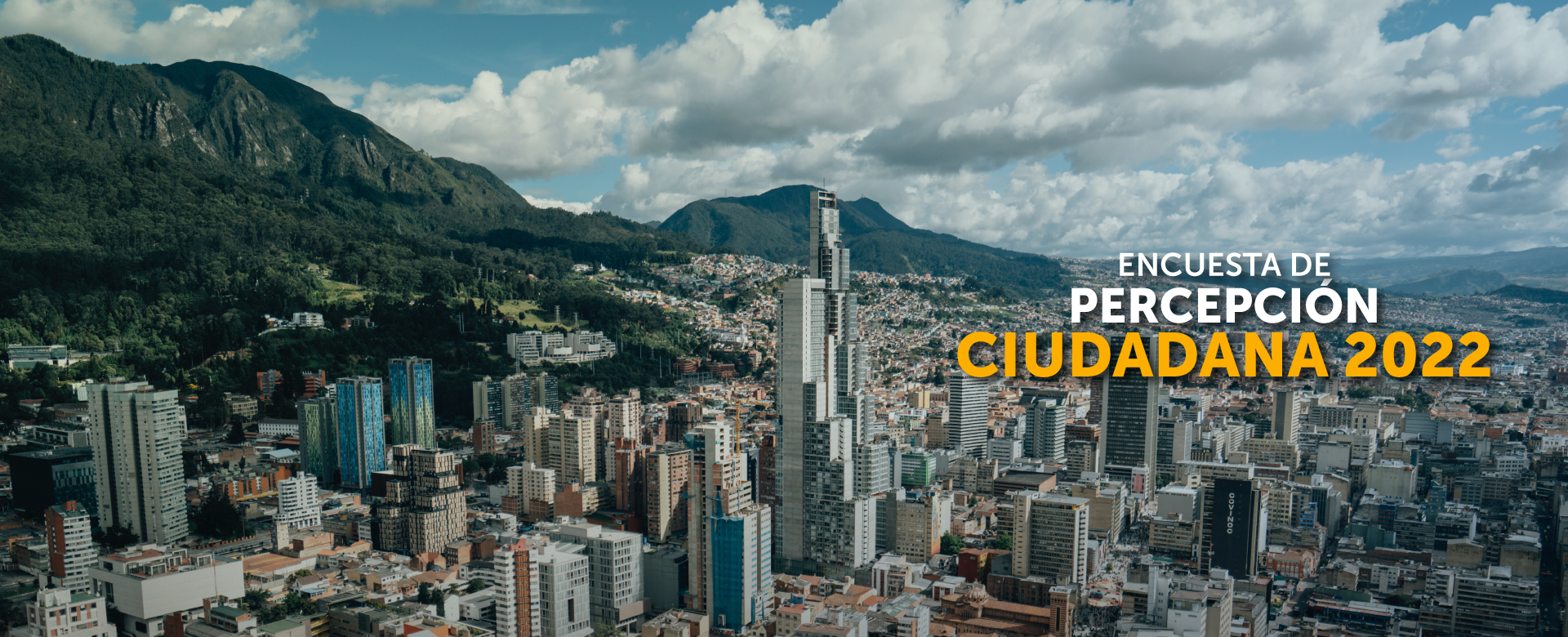 Fotografía panoramica de Bogotá