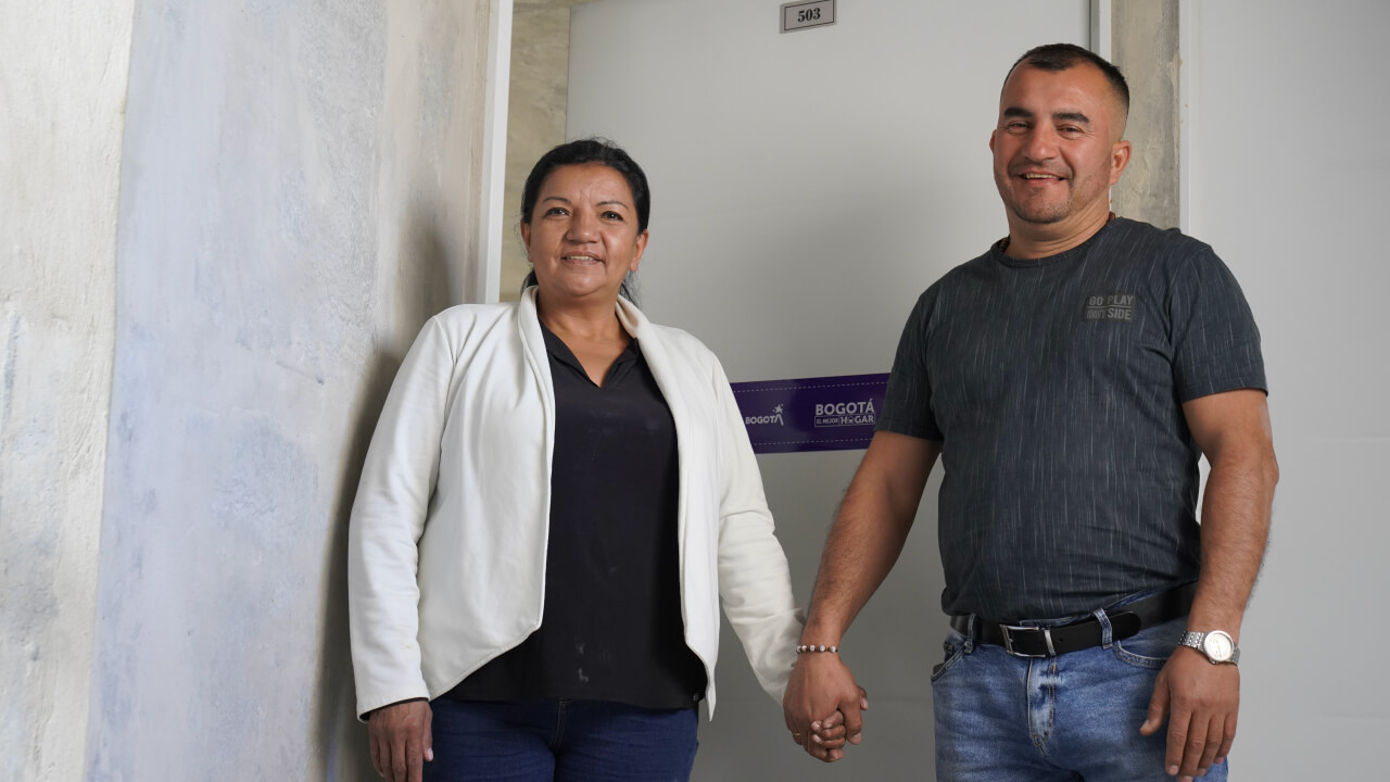 Familias beneficiadas del proyecto Usme