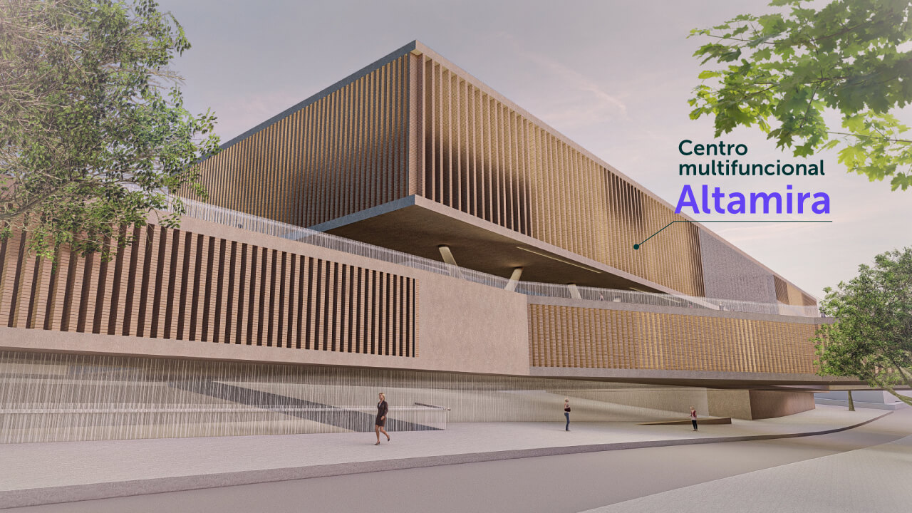 Render Centro Multifuncional Altamira