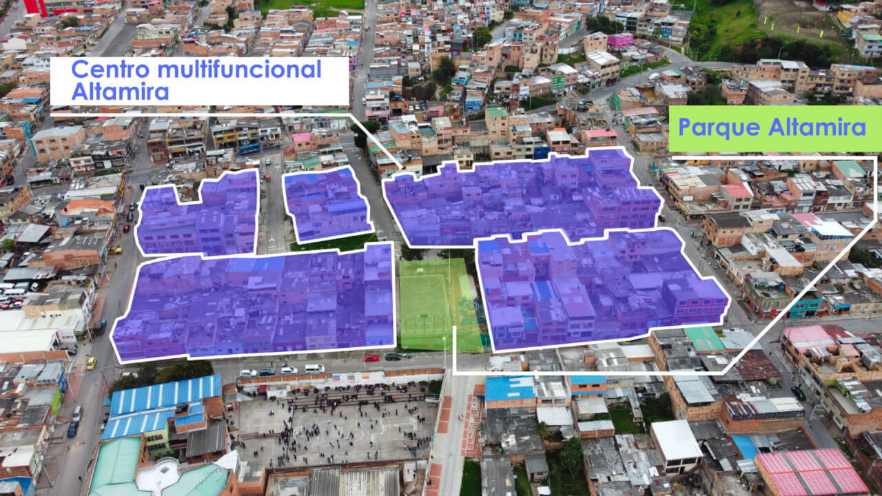 Delimitación de los proyectos Altamira y La Gloria