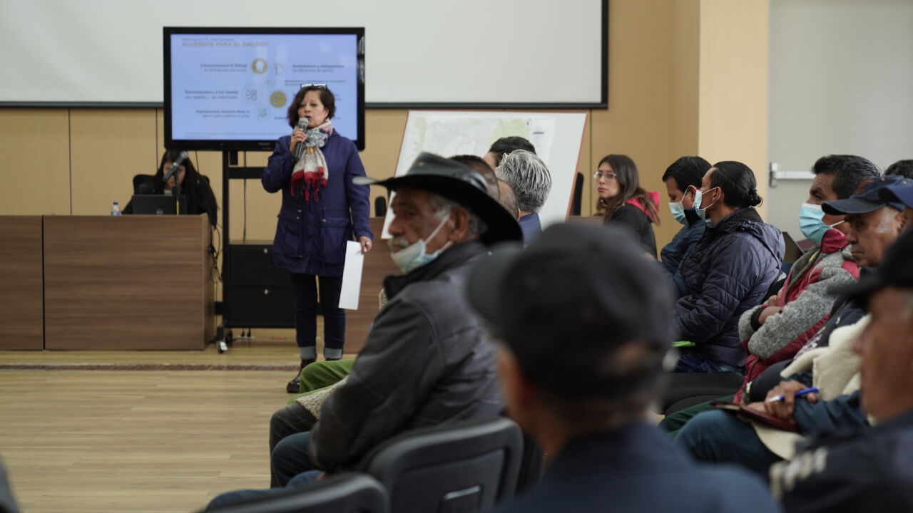 Reunión sobre el Plan Parcial Usme Tres Quebradas