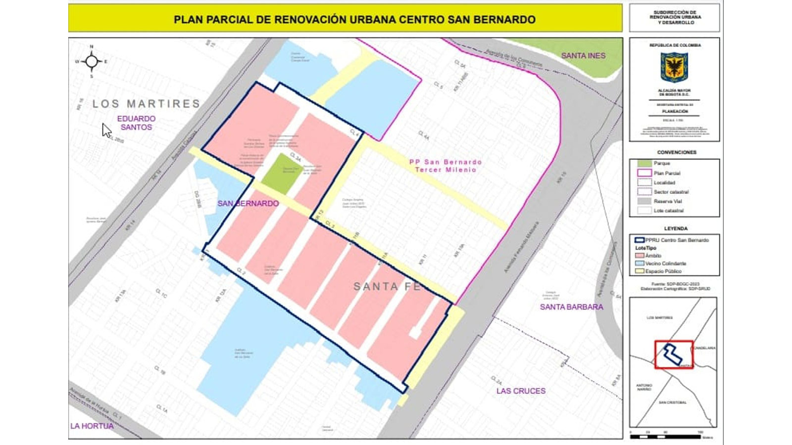 Asista a la segunda Jornada de Socialización del Ajuste a la Formulación del Plan Parcial de Renovación Urbana ´Centro San Bernardo´