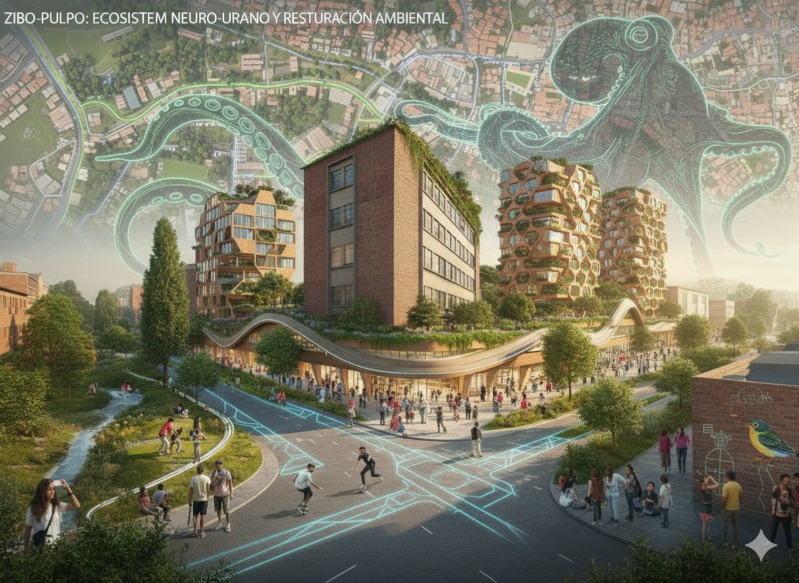ZIBo- Pulpo: Ecosistema neuro-urbano y restauracion ambiental