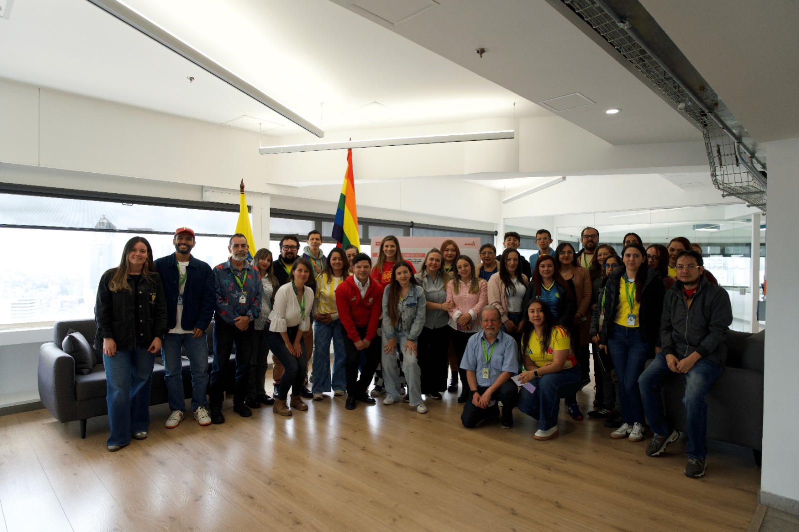 Fotografía acto simbólico respeto por la diversidad