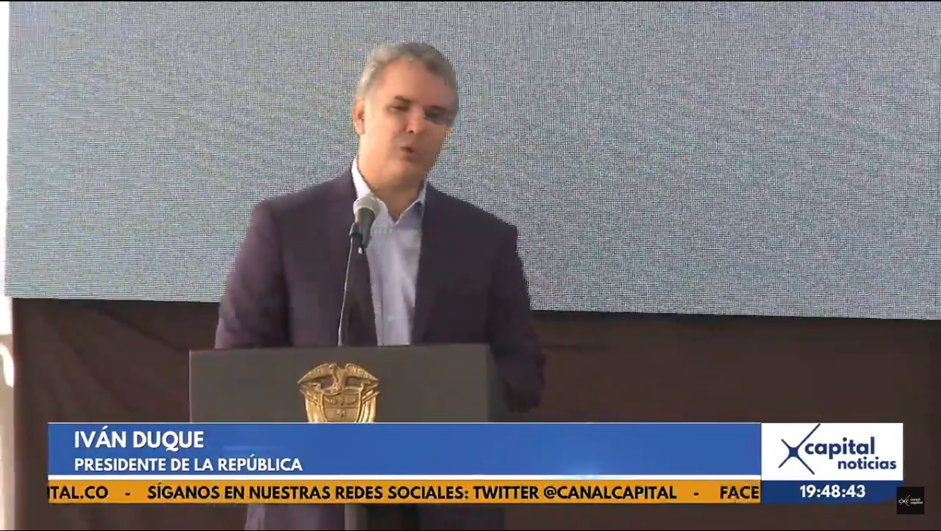 Presidente Duque reafirma su compromiso con el Metro de Bogotá Presidente Duque reafirma su compromiso con el Metro de Bogotá